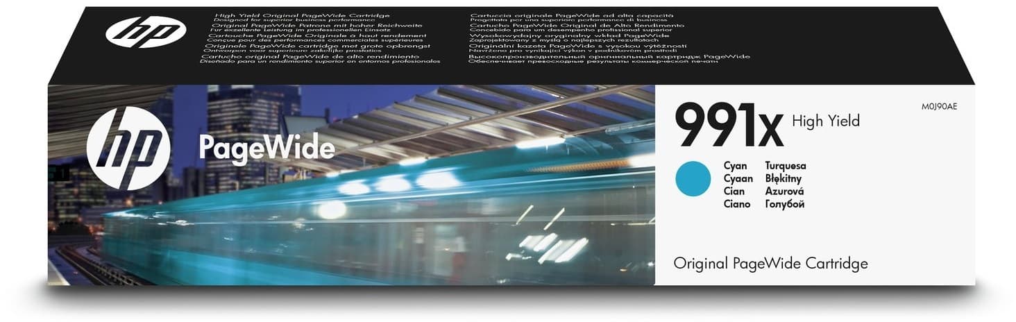 Cartus Cerneala Original HP Cyan, nr.991X, pentru PageWide 750|772|777, 16K, "M0J90AE"