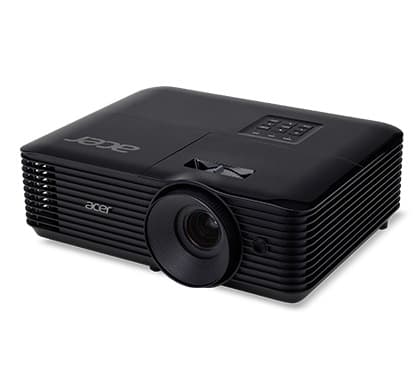 PROIECTOR ACER BS-112P/X128HP, lampa DLP,4000 lumeni, rezolutie XGA (1024x768), contrast 20.000:1, VGA, HDMI, Composite Video (Video RCA), USB 2.0, mini-jack,boxe "MR.JR811.00M" — miniatură