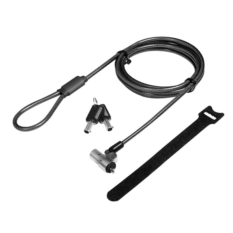 CABLU securitate LOGILINK pt. notebook slot Wedge, cheie identica, conectare directa, 2m, cablu otel carbon, permite pivotare si rotire cablu, pt. DELL, "NBS012"
