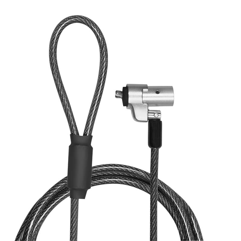 CABLU securitate LOGILINK pt. notebook slot Wedge, cheie identica, conectare directa, 2m, cablu otel carbon, permite pivotare si rotire cablu, pt. DELL, "NBS012" — miniatură