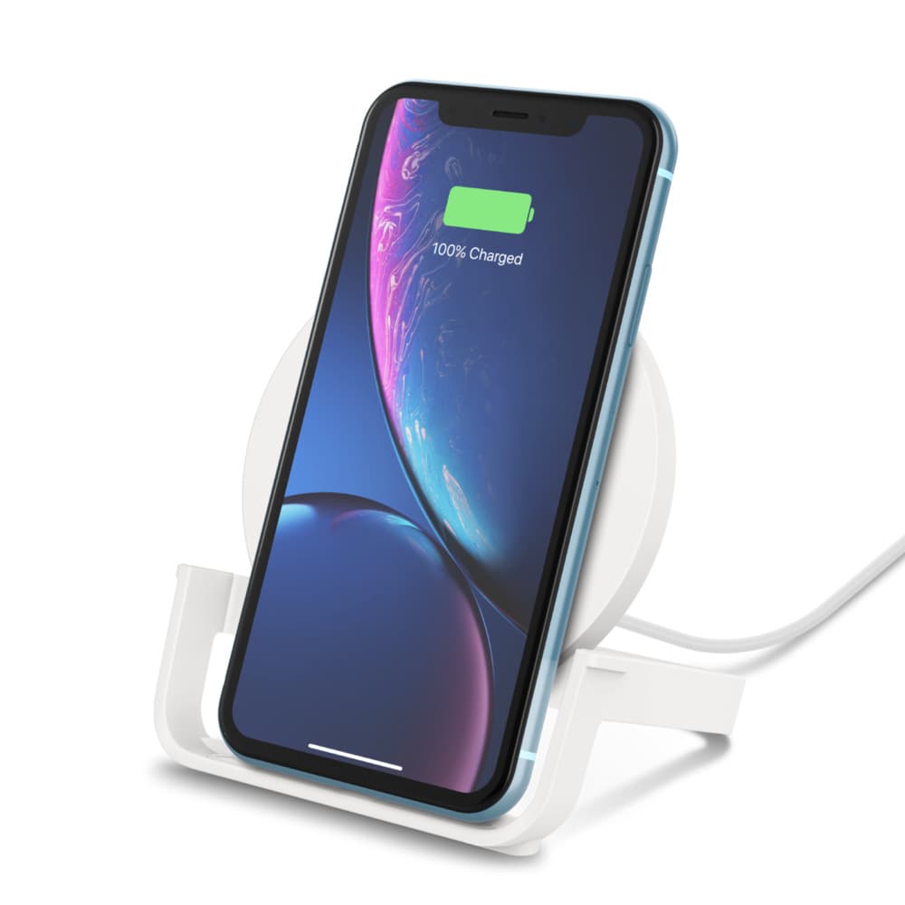 ALIMENTATOR wireless BELKIN, 10W, fast charge, alb, "WIB001VFWH" — miniatură