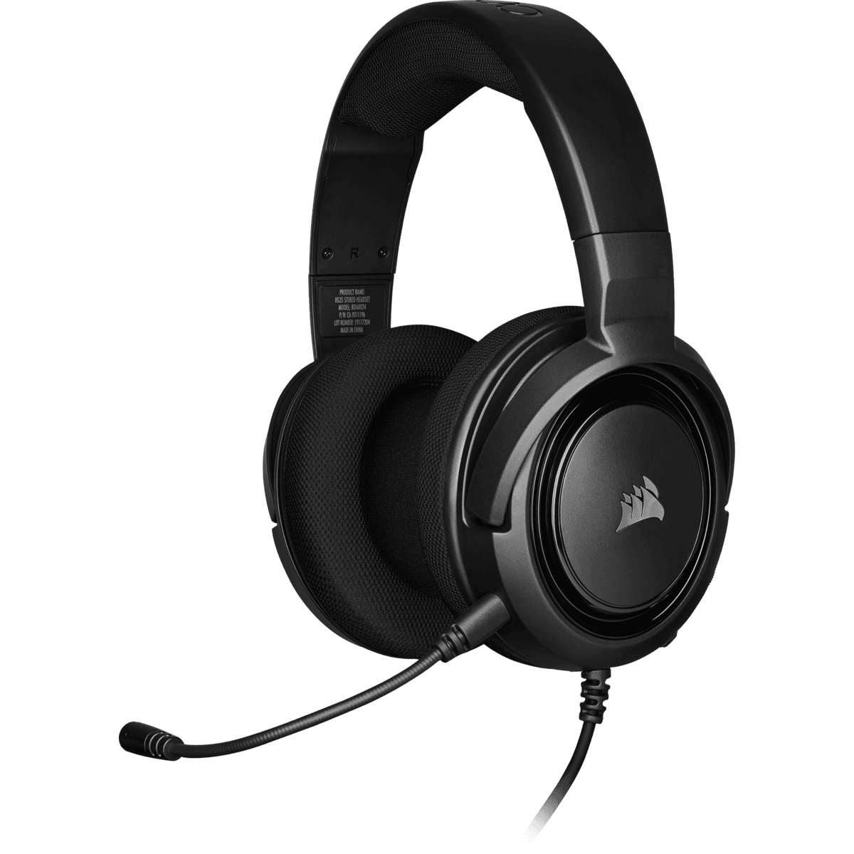 CASTI Corsair, "HS35", cu fir, gaming, utilizare multimedia, smartphone, microfon pe brat, detasabil, conectare prin Jack 3.5 mm, negru, "CA-9011195-EU"