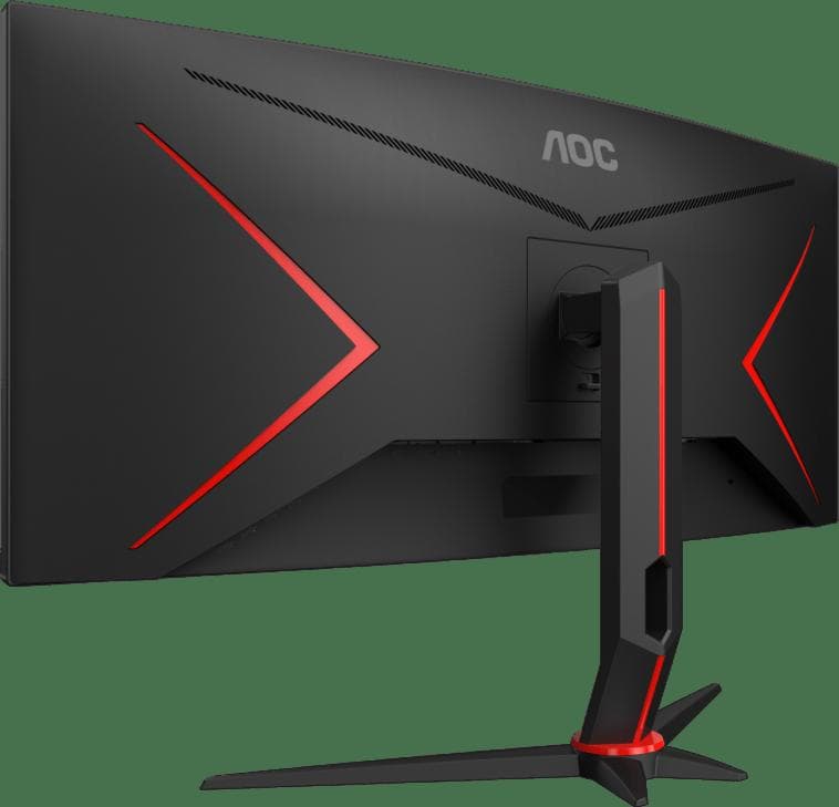 MONITOR AOC 34" gaming, VA, UWQHD (3440 x 1440), Wide, 300 cd/mp, 1 ms, HDMI, DisplayPort, "CU34G2/BK" — miniatură