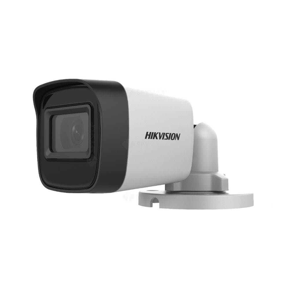 CAMERA IP HIKVISION, bullet, pt. exterior, dist. IR 30 m, tip lentila fixa 2.8 mm, 5 Mpx, cu fir, carcasa metal, "DS-2CE16H0T-ITF2C"
