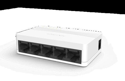 SWITCH HIKVISION, 10/100 x 5, unmanaged, rackabil, carcasa plastic, "DS-3E0105D-E"