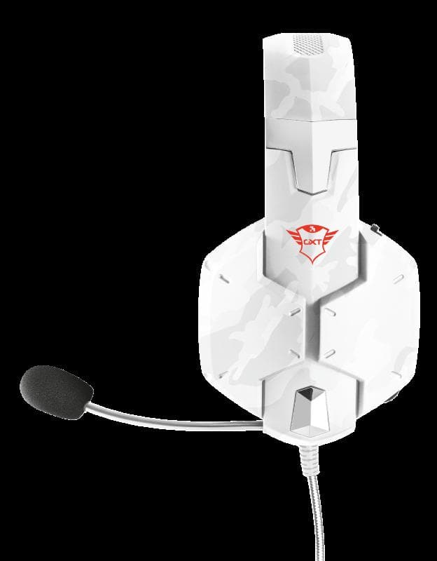 CASTI Trust, "GXT 322W Carus", cu fir, gaming, utilizare multimedia, smartphone, microfon pe brat, conectare prin Jack 3.5 mm, Jack 3.5 mm x 2, alb, "TR-20864" — miniatură