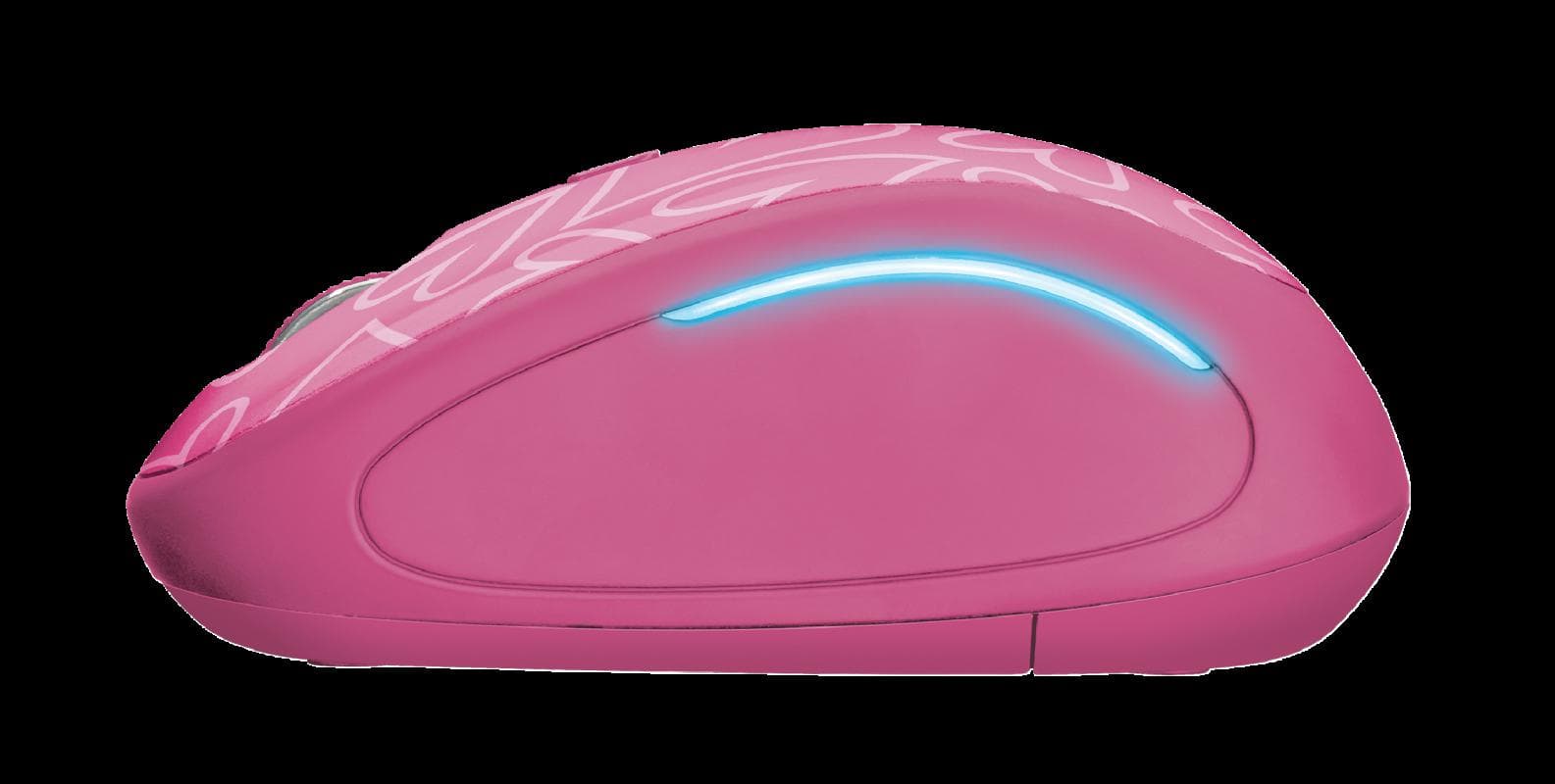 MOUSE TRUST, "Yvi FX", PC sau NB, wireless, 2.4GHz, optic, 1600 dpi, butoane/scroll 4/1, iluminare, buton selectare viteza, roz, "TR-22336" — miniatură