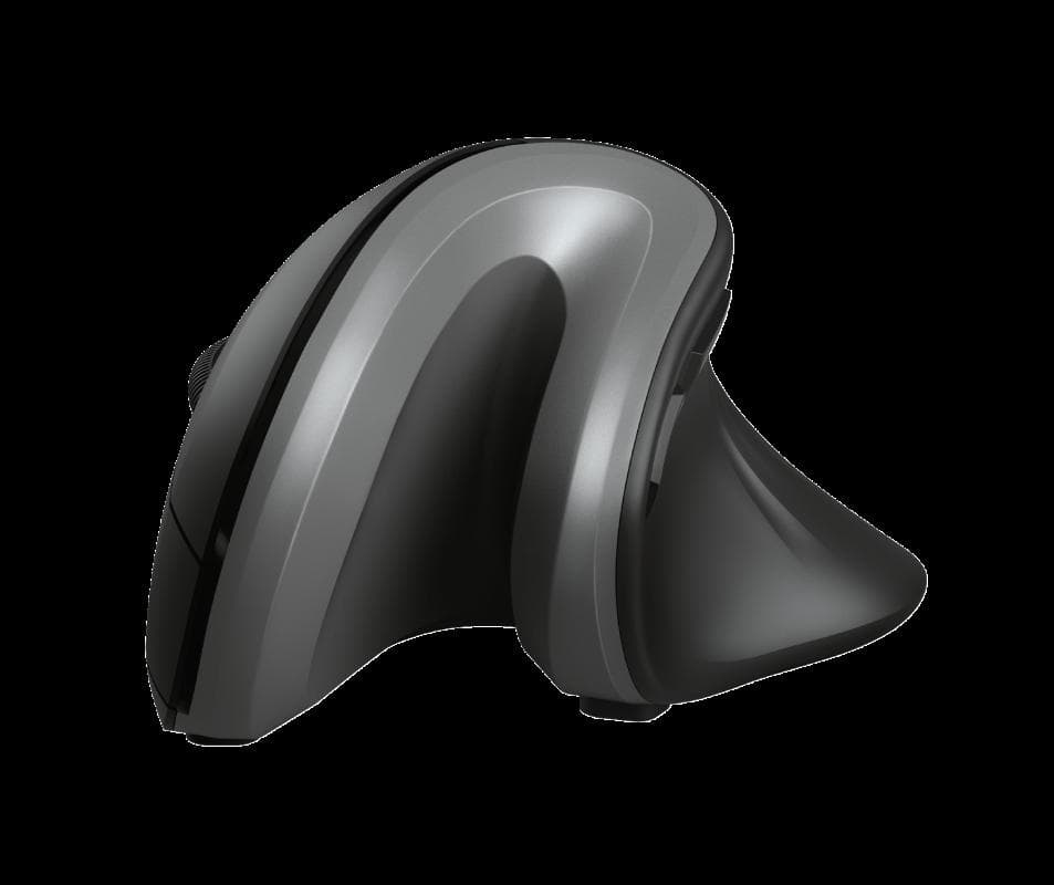 MOUSE TRUST, "Verro Ergonomic", PC sau NB, wireless, 2.4GHz, optic, 1600 dpi, butoane/scroll 6/1, buton selectare viteza, negru, "TR-23507" — miniatură