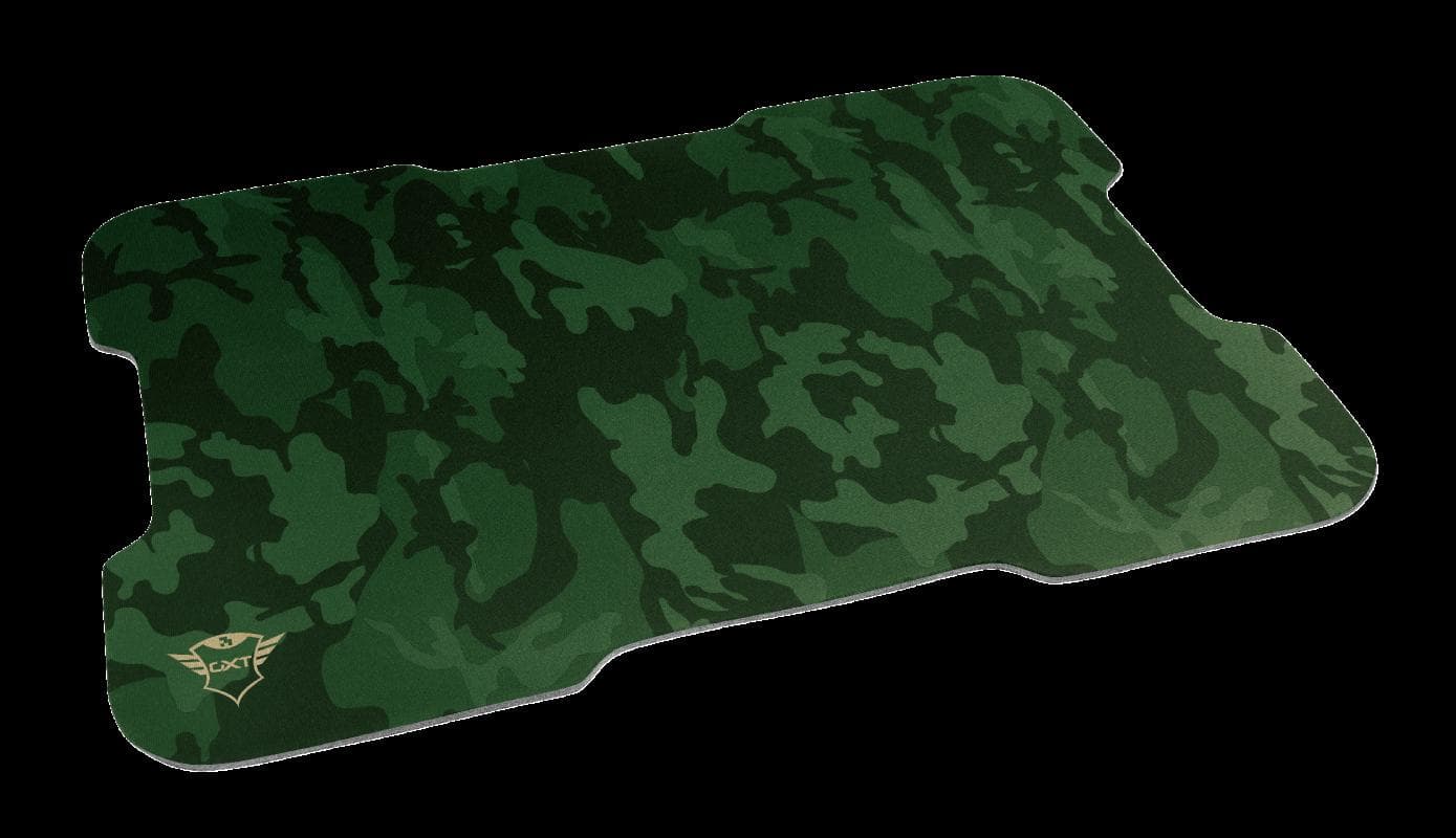 MOUSE TRUST, "GXT 781 Rixa Camo", gaming, cu fir, USB, optic, 3200 dpi, butoane/scroll 5/1, iluminare, butoane programabile, pad inclus, negru / verde, "TR-23611" — miniatură