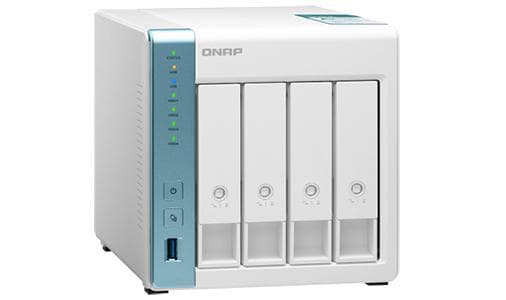 NAS QNAP, desktop, HDD x 4, capacitate maxima 64 TB, memorie RAM 1 GB, RJ-45 (Gigabit) x 2, porturi USB 3.2 x 3, "TS-431K"