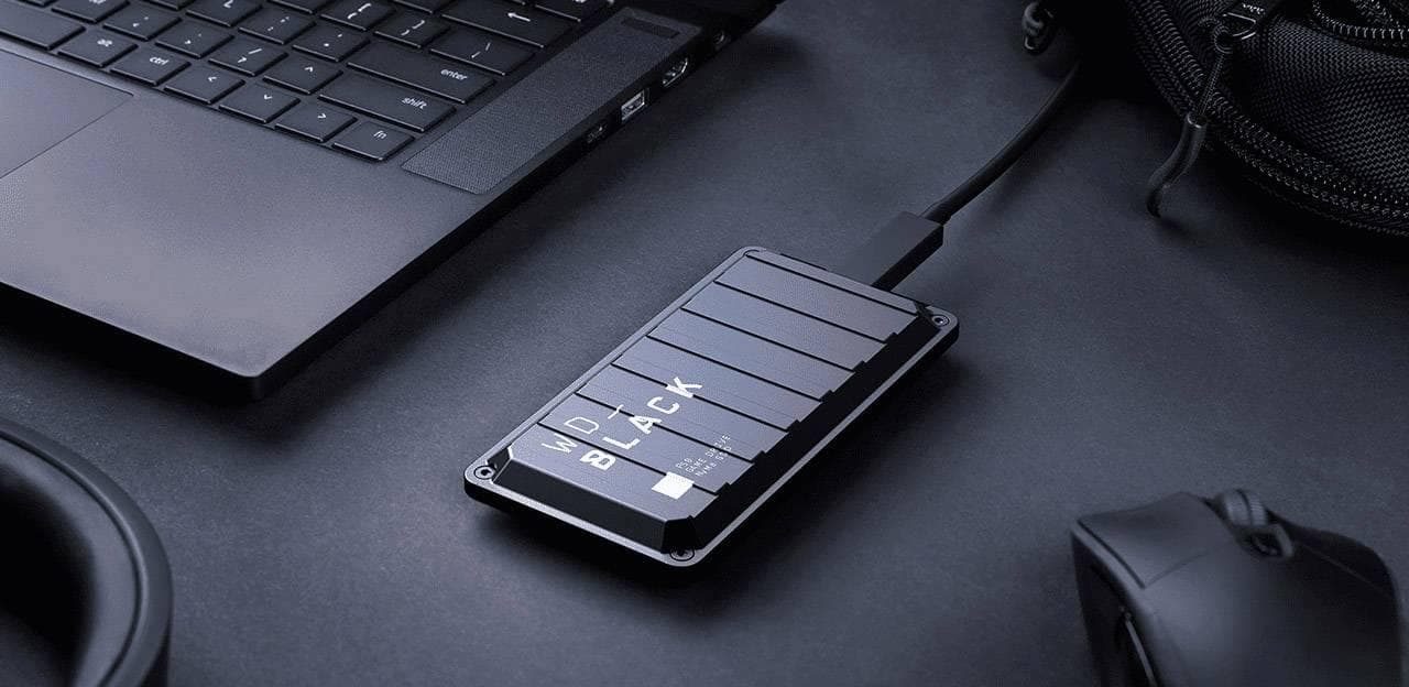 GAME DRIVE WD Black P50, 1 TB, USB 3.2, "WDBA3S0010BBK-WESN" — miniatură