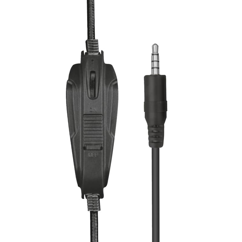 CASTI Trust, "GXT 307B Ravu", cu fir, gaming, utilizare multimedia, smartphone, microfon pe brat, conectare prin Jack 3.5 mm, negru, "TR-23250" — miniatură