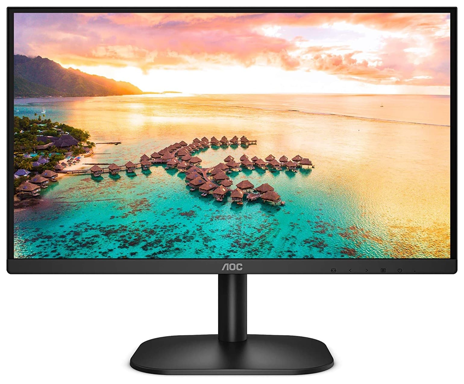 MONITOR AOC 23.8", home, office, IPS, Full HD (1920 x 1080), Wide, 250 cd/mp, 7 ms, HDMI, VGA, "24B2XH"