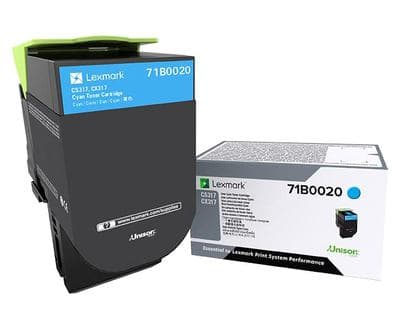 Toner Original Lexmark Cyan, 71B0020, pentru CX317|CS317|CX417|CS417|CS517|CX517, 2.3K, "71B0020"
