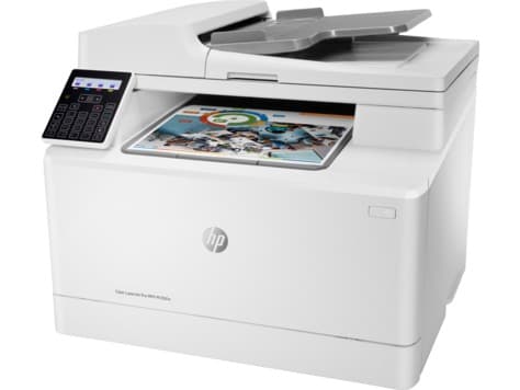 Multifunctional Laser Color HP Pro M183fw,A4,Functii:Impr|Scan|Cop|Fax,Vit Print Mono:17ppm,Vit Print color:17ppm,Conectiv:USB|Ret|WiFi,Duplex:nu,ADF:ADF"7KW56A" — miniatură