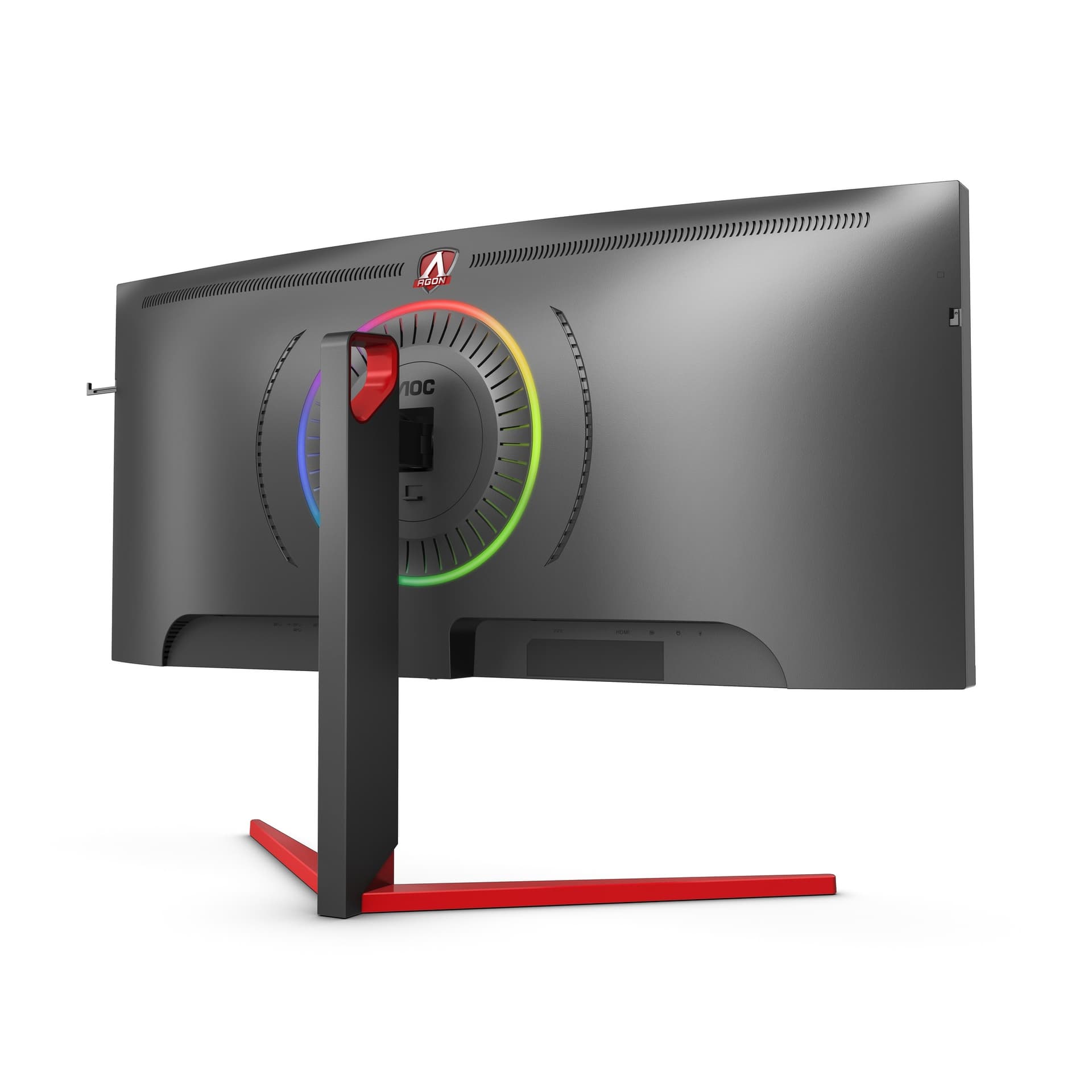 MONITOR AOC 35" gaming, VA, UWQHD (3440 x 1440), Ultra Wide, curbat, 1000 cd/mp, 2 ms, HDMI, DisplayPort x 2, "AG353UCG" — miniatură