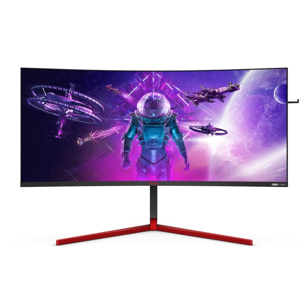 MONITOR AOC 35" gaming, VA, UWQHD (3440 x 1440), Ultra Wide, curbat, 1000 cd/mp, 2 ms, HDMI, DisplayPort x 2, "AG353UCG"