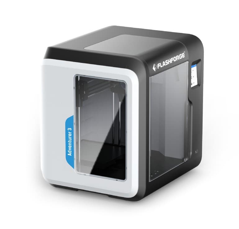 Imprimanta 3D GEMBIRD,FFF cu duza simpla,pt.ABS/PLA 1.75mm,max.print 150x150x150mm,grosime 0.05-0.4mm,duza 0.4mm, 240grC, 2.8" touch "Flashforge Adventurer3 3D" "FF-3DP-1NA3-01" — miniatură