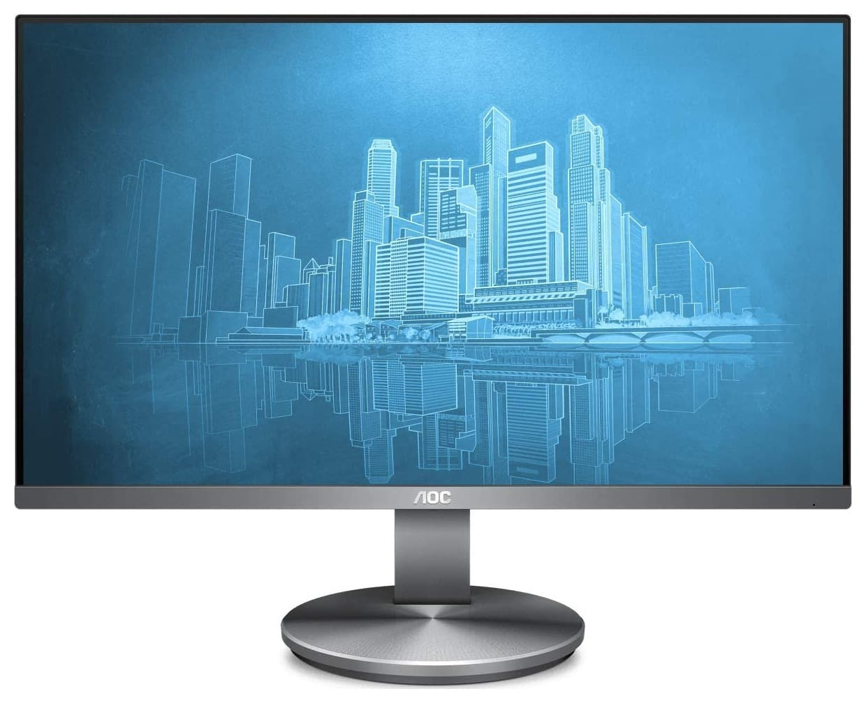 MONITOR AOC 23.8", Multimedia, IPS, Full HD (1920 x 1080), Wide, 250 cd/mp, 4 ms, HDMI, VGA, DisplayPort, "I2490PXQU/BT"