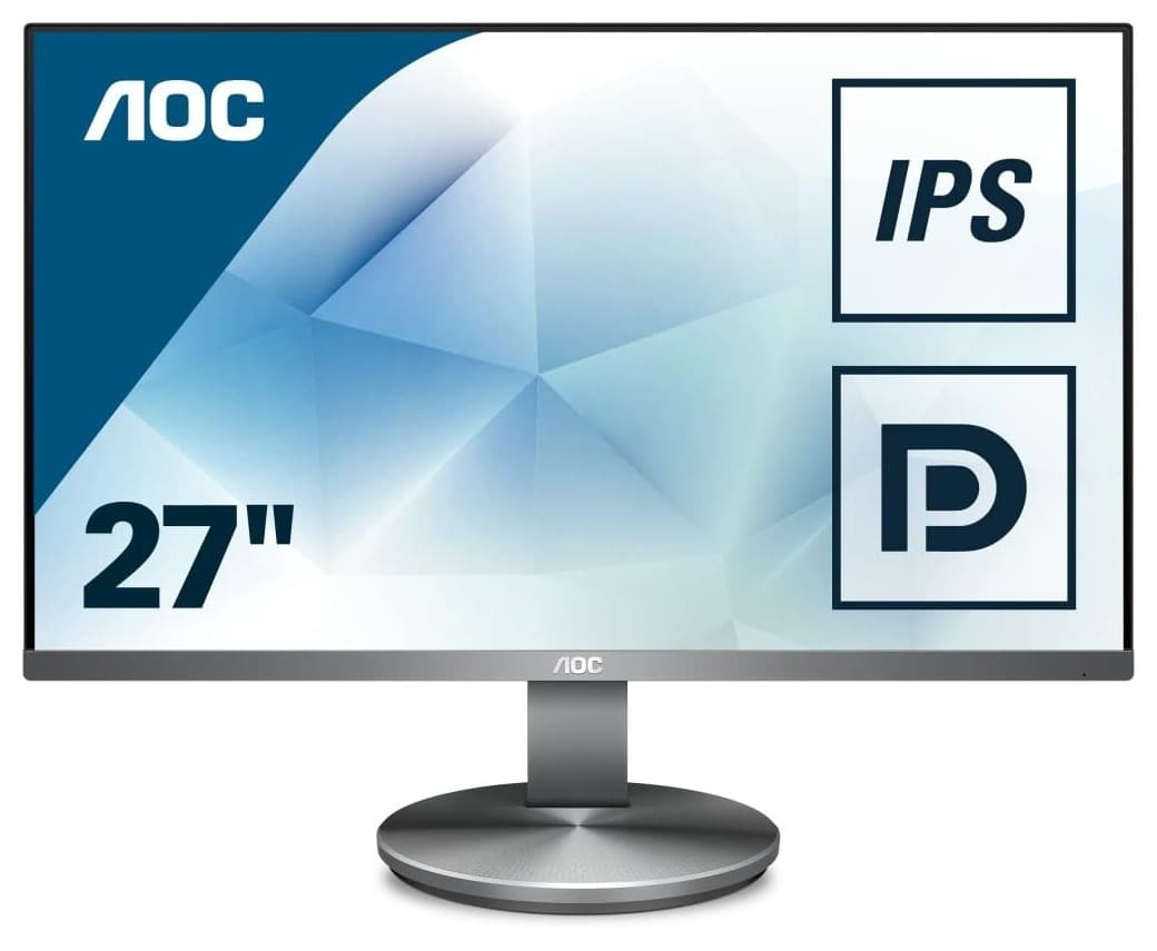 MONITOR AOC 27", Multimedia, IPS, Full HD (1920 x 1080), Wide, 250 cd/mp, 4 ms, HDMI, VGA, DisplayPort, "I2790VQ/BT"