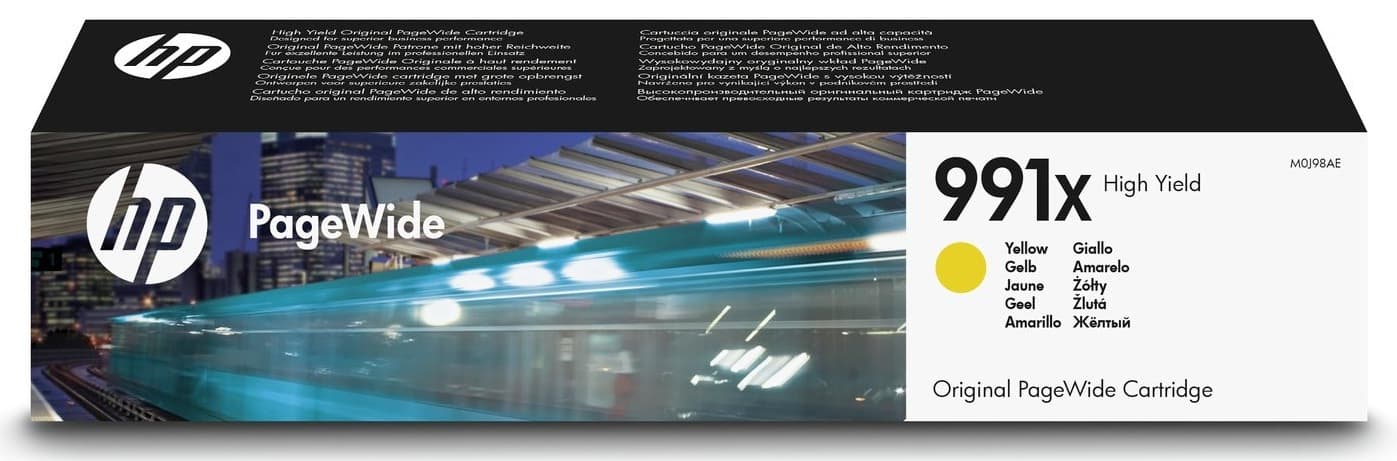 Cartus Cerneala Original HP Yellow, nr.991X, pentru PageWide 750|772|777, 16K, "M0J98AE"