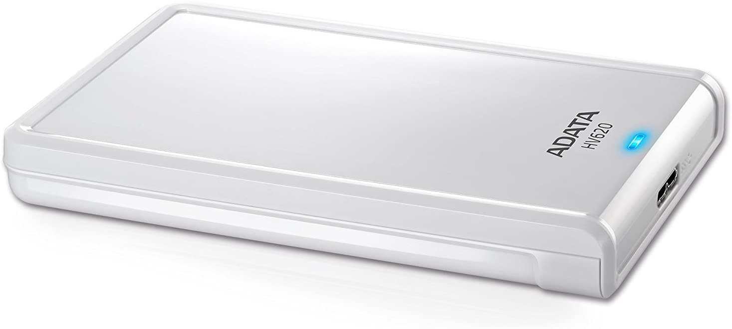 HDD extern ADATA 2 TB, HV620, 2.5 inch, USB 3.0, alb, "AHV620-2TU3-CWH" — miniatură