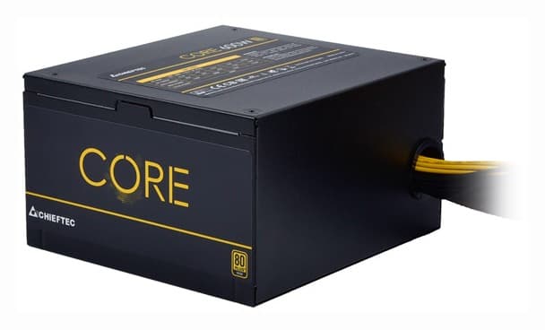 SURSA Chieftec Core 600 W, non-modulara, certificare 80 Plus Gold, ventilator 120 mm x 1, PCI-E 6+2 pin x 2, SATA x 6, "BBS-600S" — miniatură