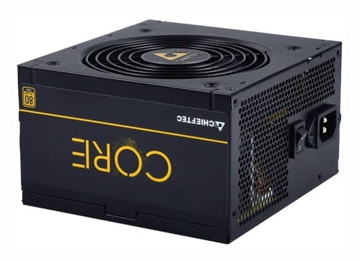 SURSA Chieftec Core 600 W, non-modulara, certificare 80 Plus Gold, ventilator 120 mm x 1, PCI-E 6+2 pin x 2, SATA x 6, "BBS-600S" — miniatură
