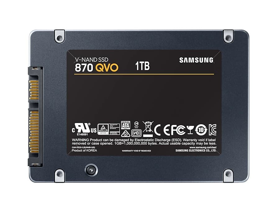 SSD SAMSUNG, 870 QVO, 1 TB, 2.5 inch, S-ATA 3, V-Nand 4bit MLC, R/W: 560/530 MB/s, "MZ-77Q1T0BW" — miniatură