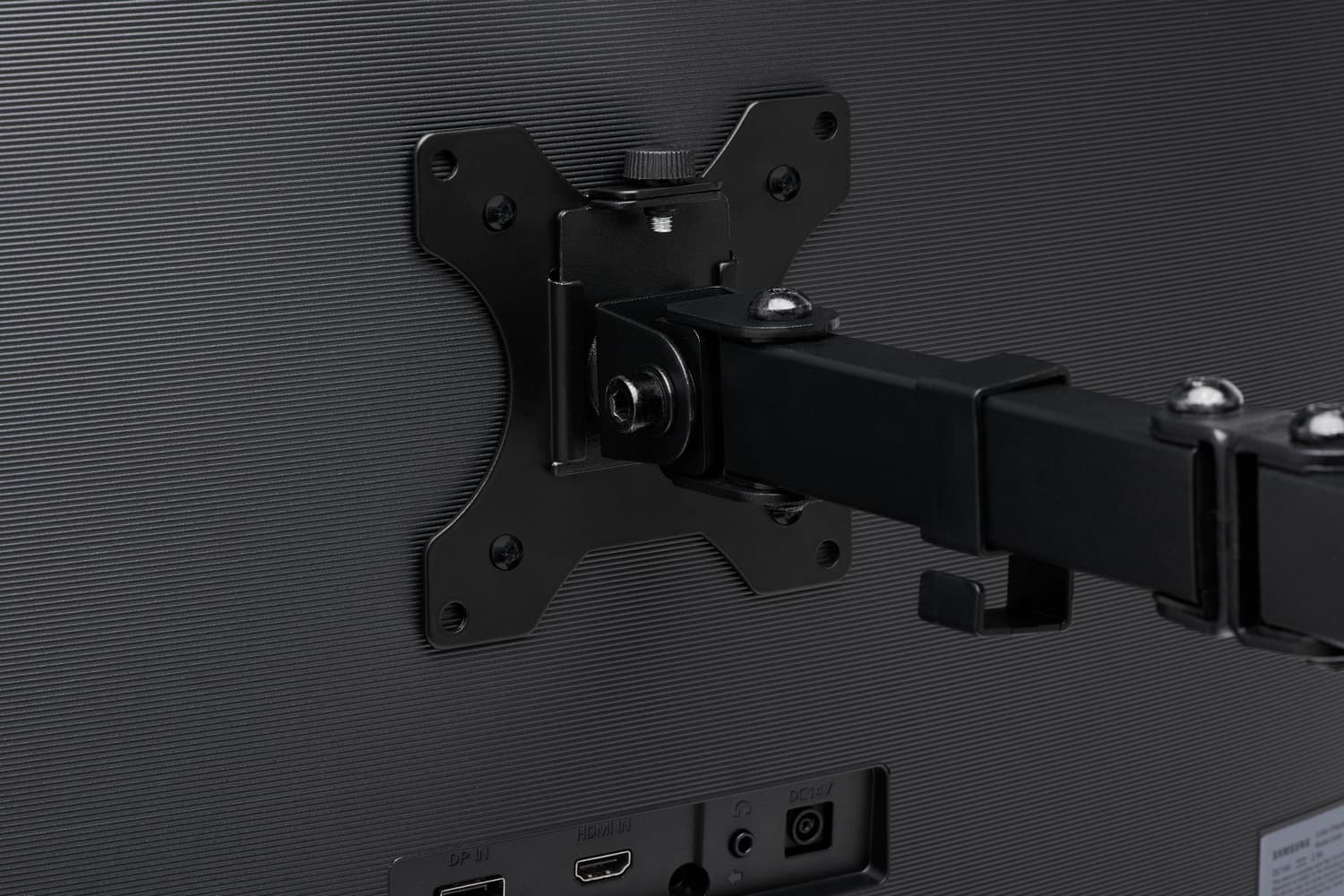 SUPORT de birou KENSINGTON, pt 1 TV/monitor plat, diag. max 34 inch, rotatie, inclinare, pivotare, orizontala, verticala, totala, max 8 Kg, "K55408WW" — miniatură