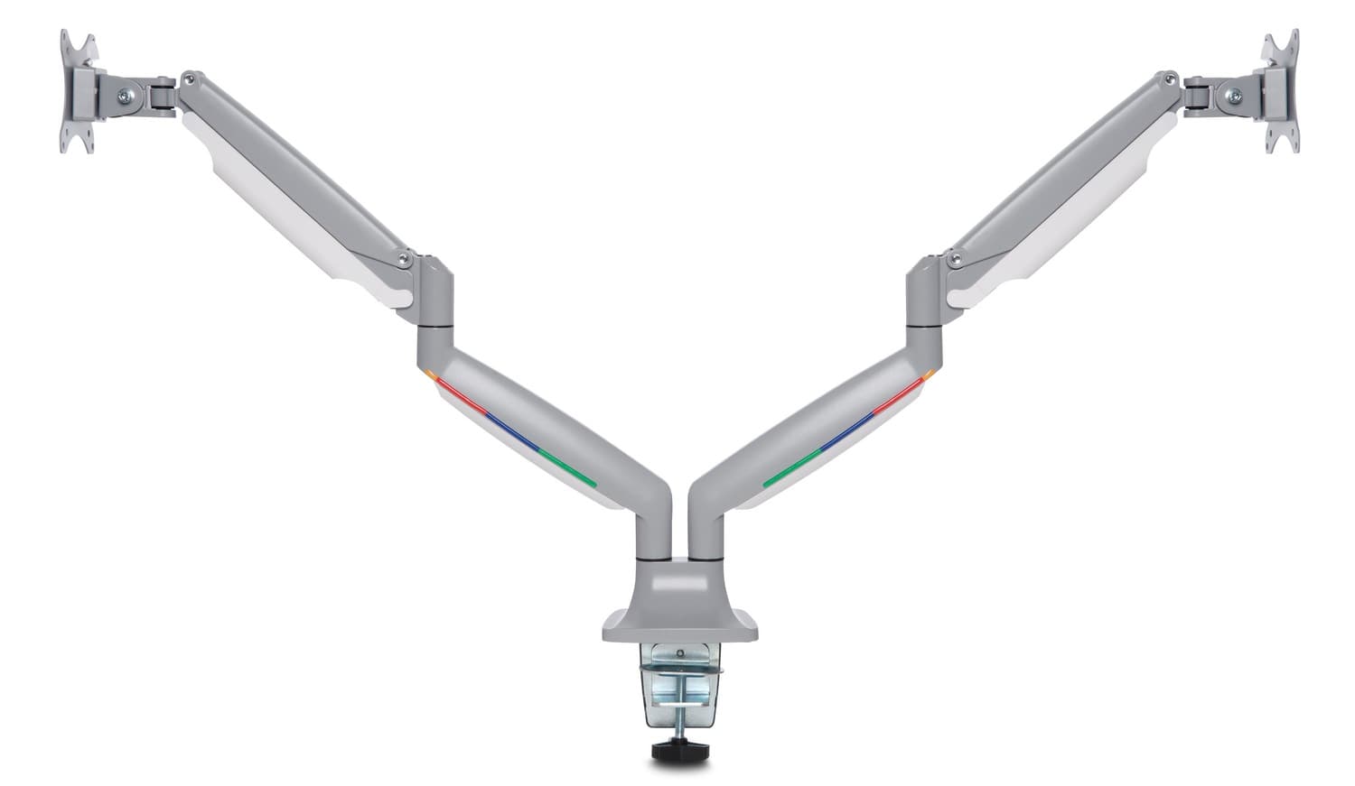 SUPORT de birou KENSINGTON, pt 2 TV/monitor plat, curbat, diag. max 32 inch, rotatie, inclinare, pivotare, orizontala, verticala, totala, max 9 Kg, "K55471EU"