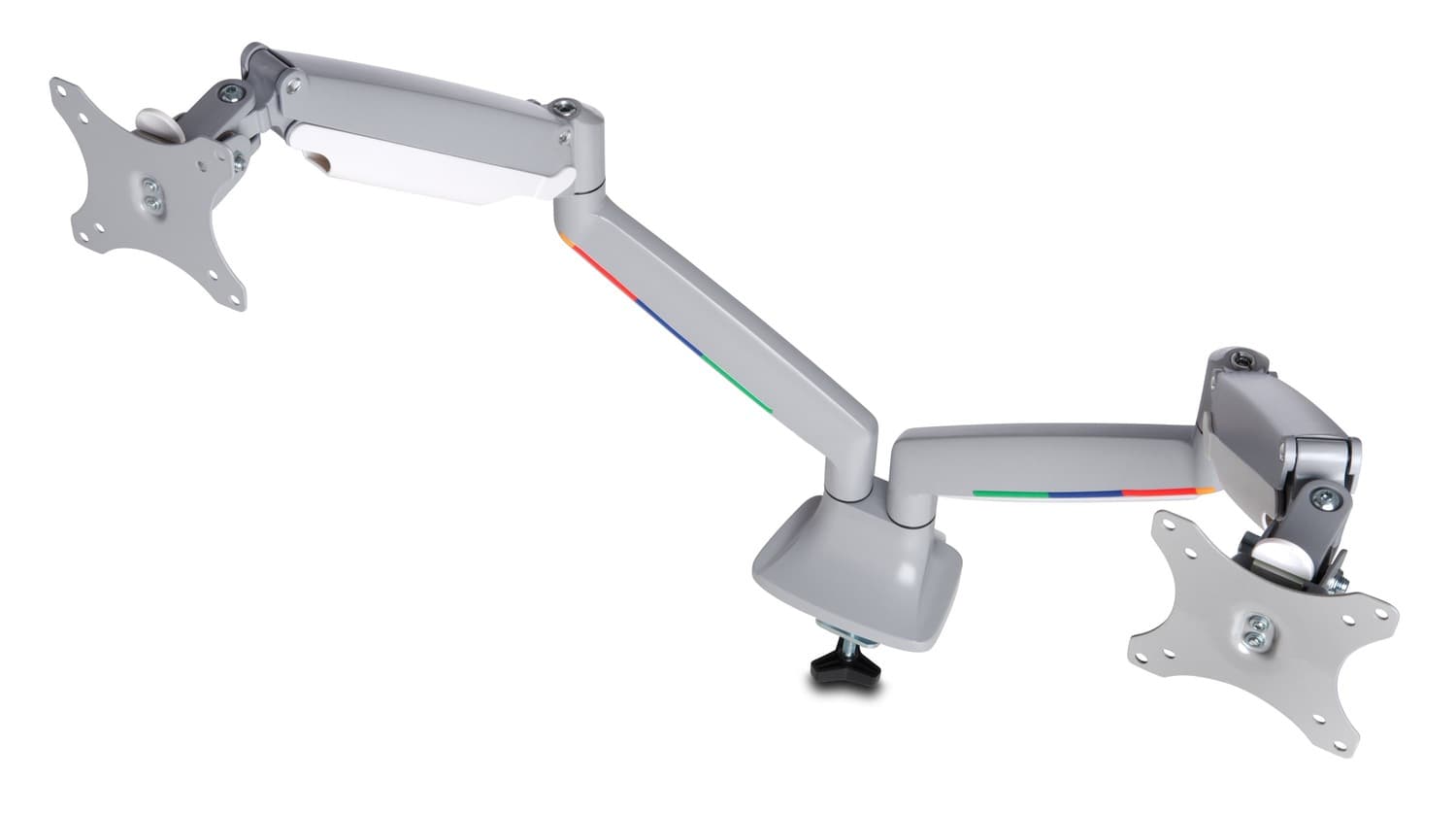 SUPORT de birou KENSINGTON, pt 2 TV/monitor plat, curbat, diag. max 32 inch, rotatie, inclinare, pivotare, orizontala, verticala, totala, max 9 Kg, "K55471EU" — miniatură