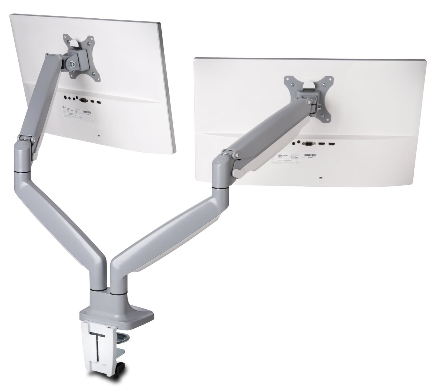 SUPORT de birou KENSINGTON, pt 2 TV/monitor plat, curbat, diag. max 32 inch, rotatie, inclinare, pivotare, orizontala, verticala, totala, max 9 Kg, "K55471EU" — miniatură