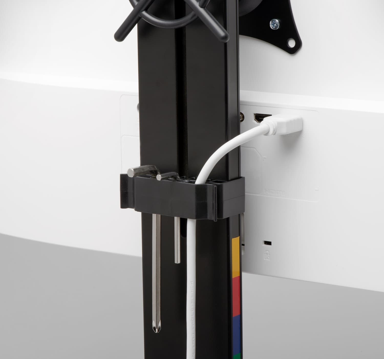 SUPORT de birou KENSINGTON, pt 1 TV/monitor plat, diag. max 32 inch, rotatie, inclinare, pivotare, verticala, max 8 Kg, "K55512WW" — miniatură