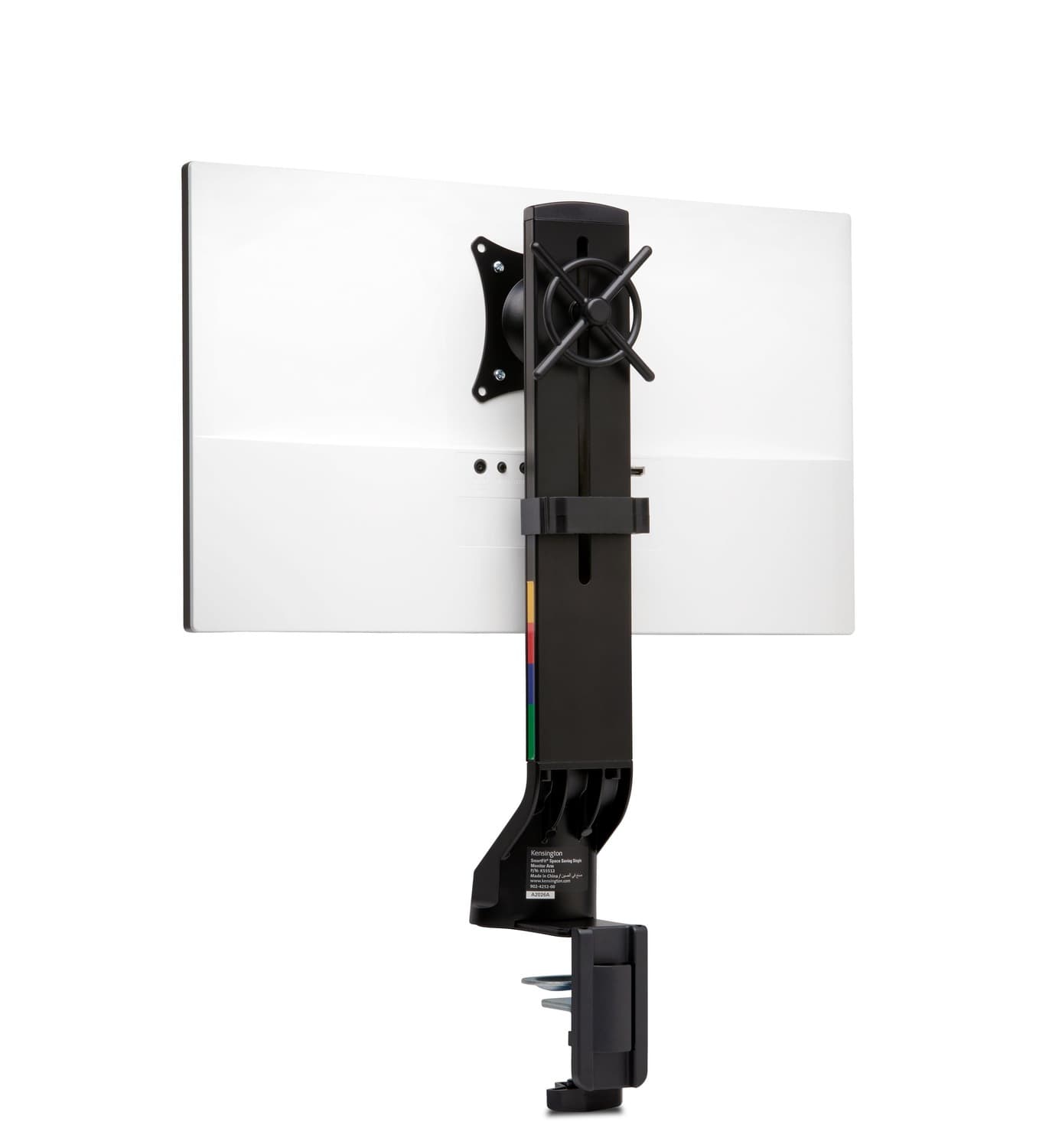 SUPORT de birou KENSINGTON, pt 1 TV/monitor plat, diag. max 32 inch, rotatie, inclinare, pivotare, verticala, max 8 Kg, "K55512WW" — miniatură