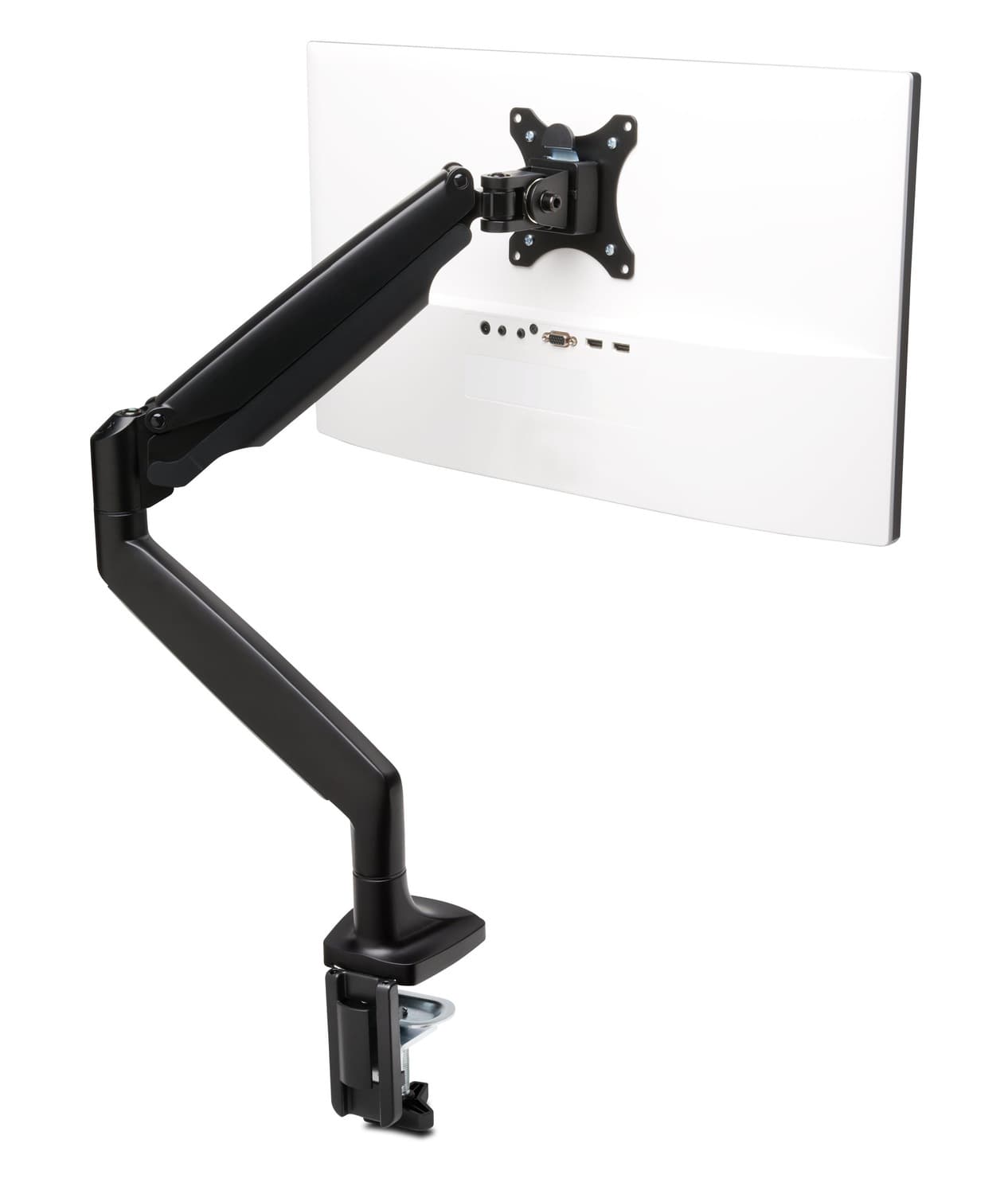 SUPORT de birou KENSINGTON, pt 1 TV/monitor plat, curbat, diag. max 34 inch, rotatie, inclinare, pivotare, orizontala, verticala, totala, max 9 Kg, "K59600WW" — miniatură