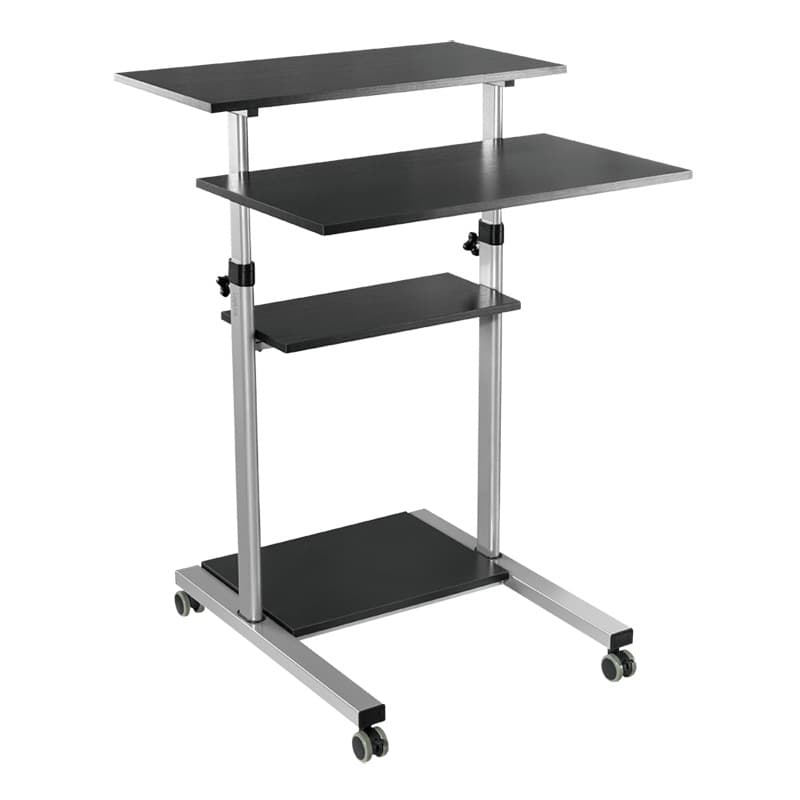 STAND mobil LOGILINK, pt 1 TV/monitor plat, curbat, diag. max nu e cazul, verticala, roti, max 60 Kg, "BP0070"