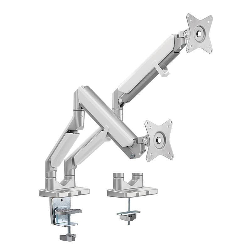 SUPORT de birou LOGILINK, pt 2 TV/monitor plat, curbat, diag. max 32 inch, rotatie, inclinare, pivotare, orizontala, verticala, totala, max 9 Kg x 3, "BP0088"