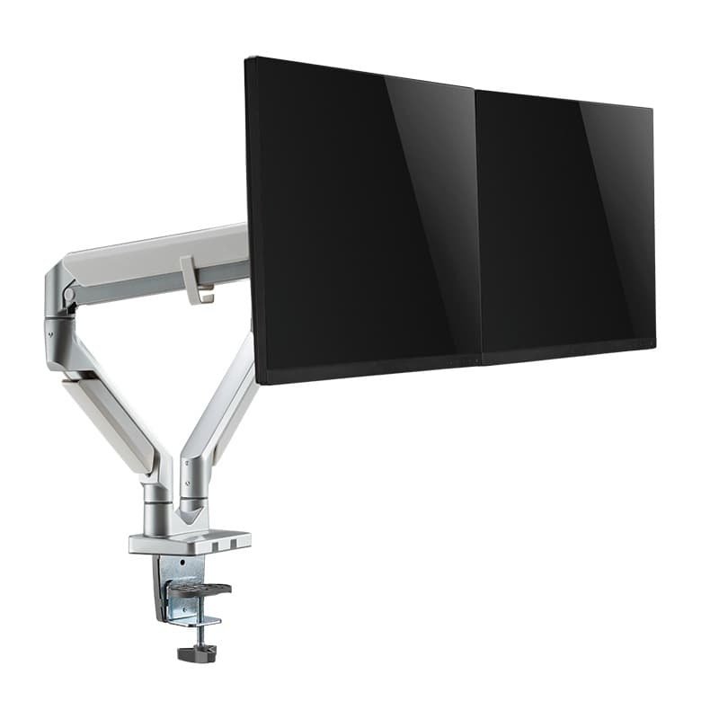 SUPORT de birou LOGILINK, pt 2 TV/monitor plat, curbat, diag. max 32 inch, rotatie, inclinare, pivotare, orizontala, verticala, totala, max 9 Kg x 3, "BP0088" — miniatură