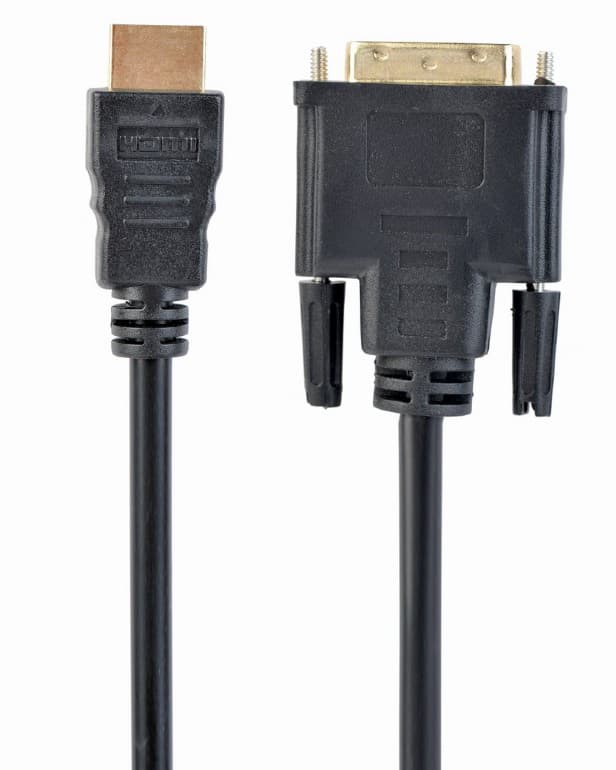 CABLU video GEMBIRD, adaptor HDMI (T) la DVI-D SL (T), 3m, conectori auriti, negru, "CC-HDMI-DVI-10"