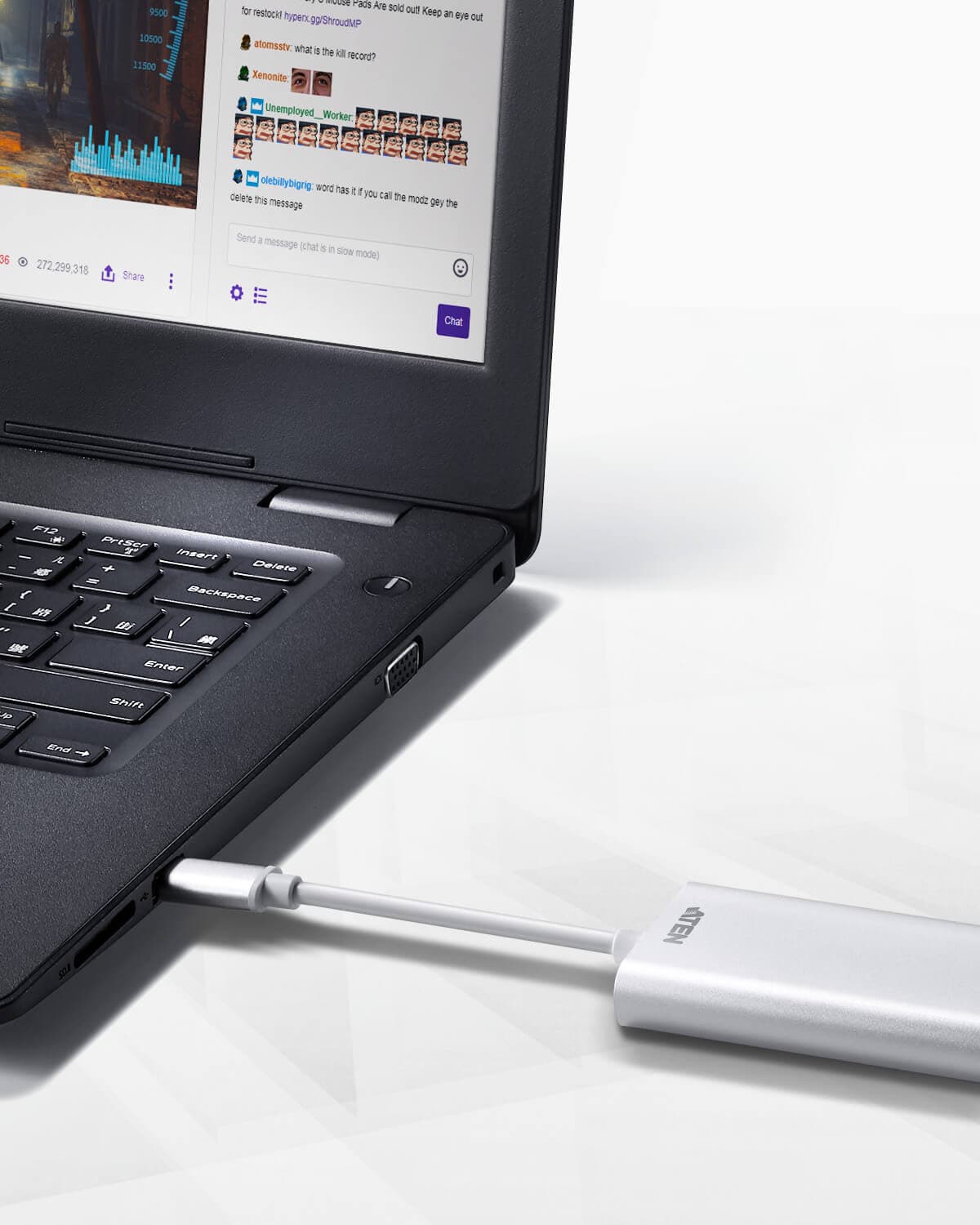 CABLU video ATEN, cablu or adaptor video, HDMI (M) la USB Type-C (T), Full HD (1920x1080) la 60Hz, "UC3020-AT" — miniatură