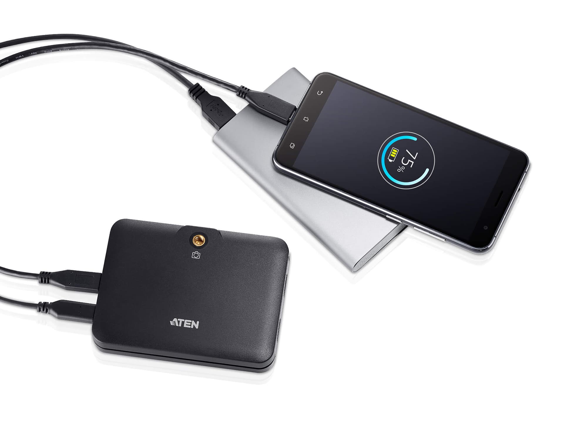 PLACA de CAPTURA ATEN, livestreaming, CAMLIVE+ HDMI la USB-C UVC Video Capture cu PD3.0, "UC3021-AT" — miniatură