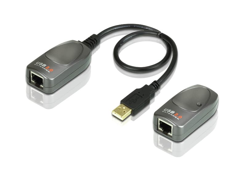 CABLU USB ATEN, prelungitor, conector USB 2.0 (T) | RJ-45 (M), gri, "UCE260-A7-G"