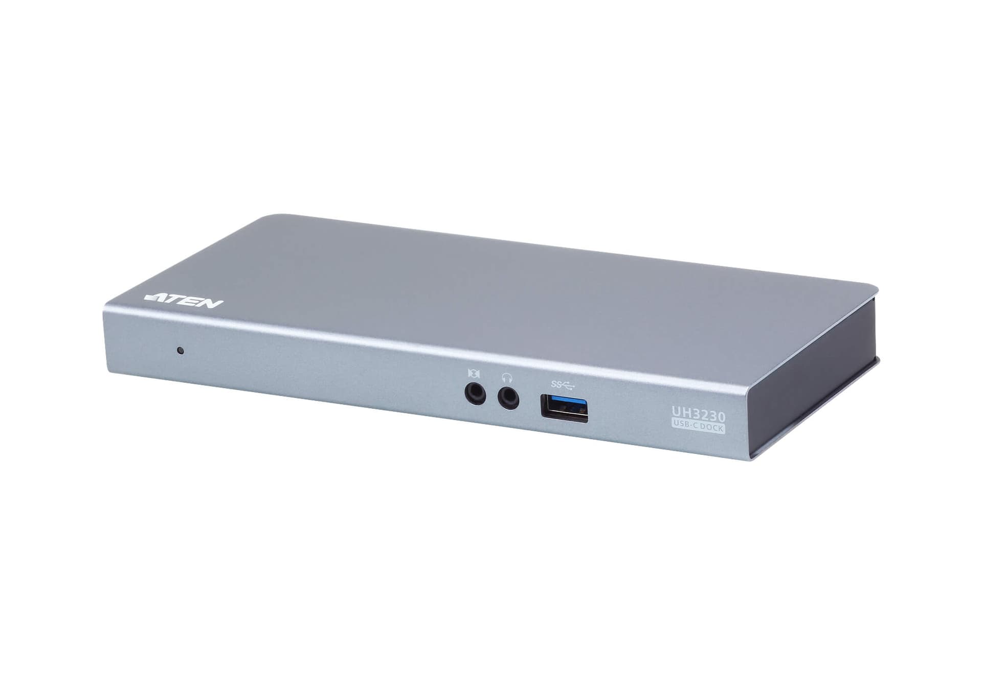 DOCKING Station ATEN universal, conectare PC USB Type C, USB 3.1 x 3, porturi video Display Port x 1, HDMI x 1, RJ-45, NB 60 W, gri, "UH3230-AT-G"