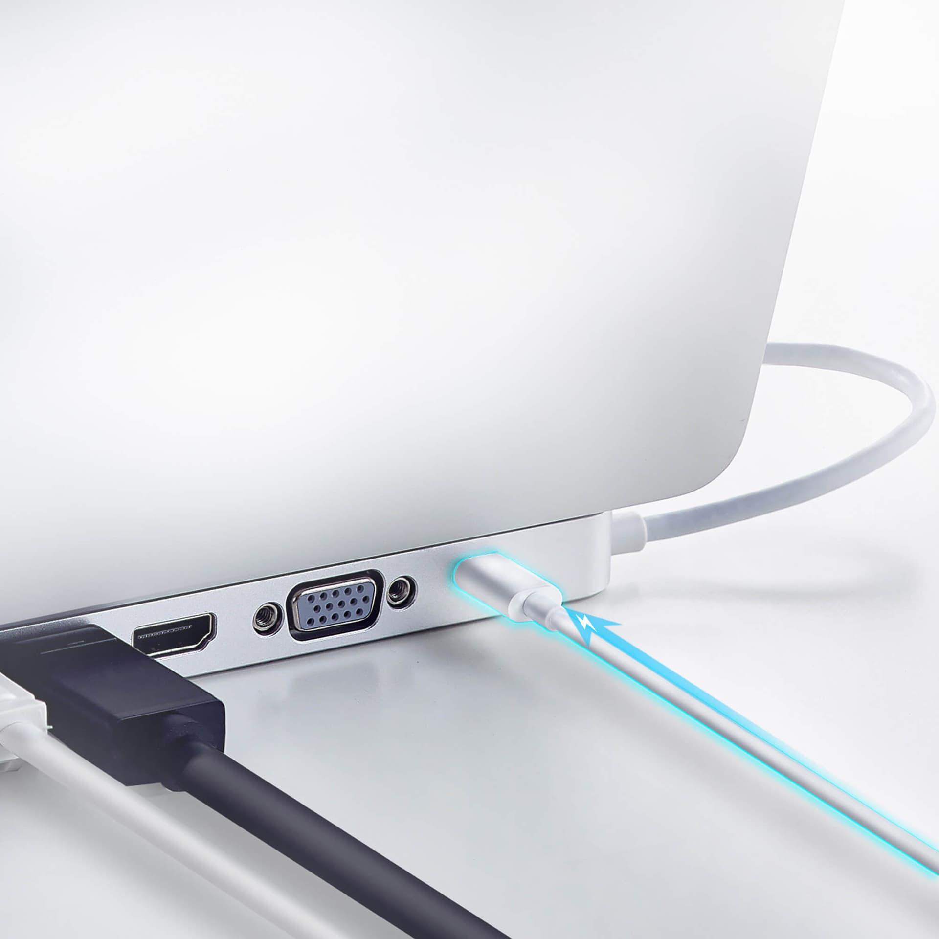 DOCKING Station ATEN universal, conectare PC USB Type C, USB 3.1 x 3, porturi video VGA x 1, Display Port x 1, HDMI x 1, RJ-45, NB 60 W, argintiu, "UH3234-AT" — miniatură