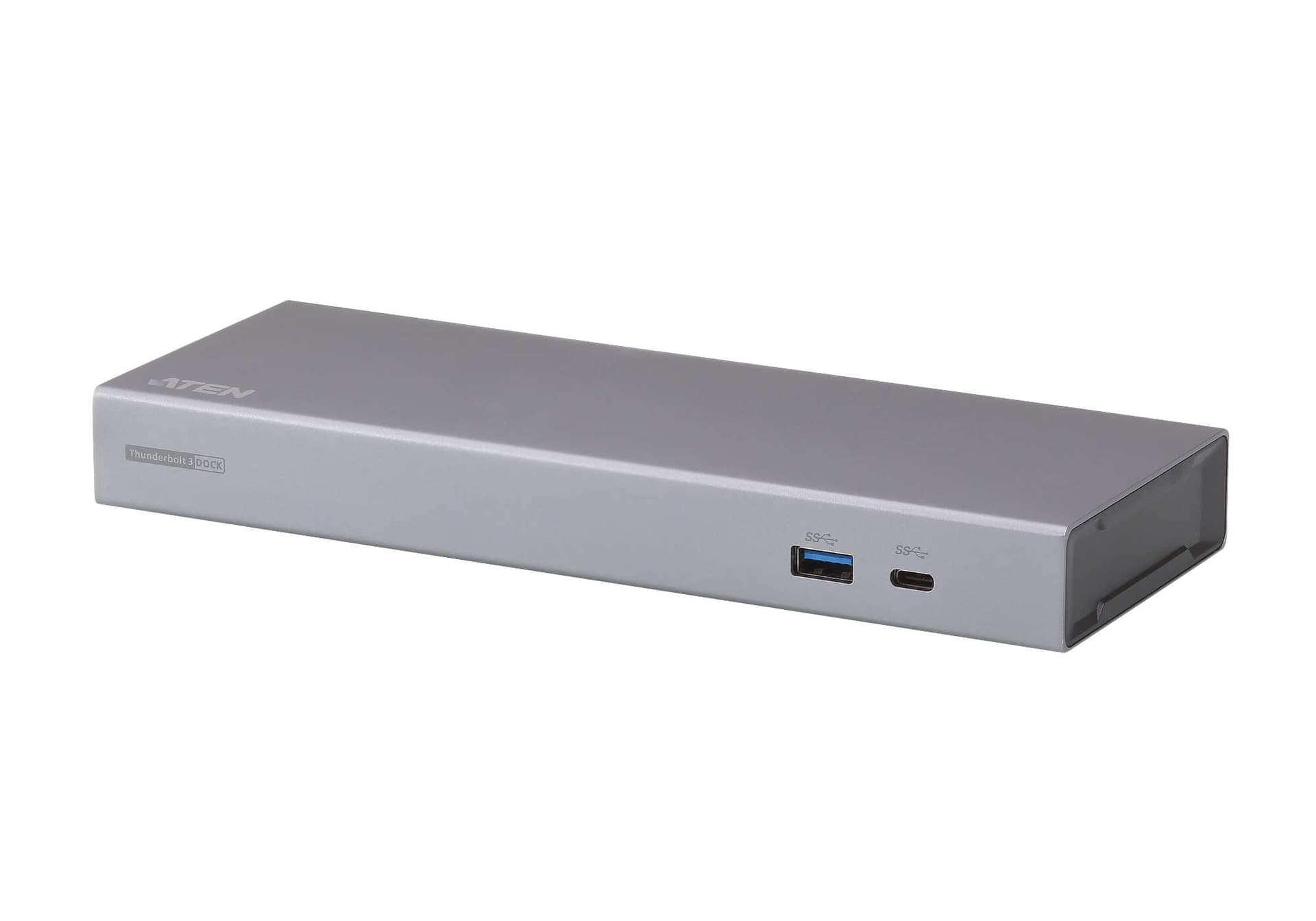 DOCKING Station ATEN universal, conectare PC USB Type C, Thunderbolt 3, USB 3.1x2, USB Type Cx1, Thunderbolt x 1, porturi DPx1 RJ-45, NB 85 W, gri, "UH7230-AT-G"