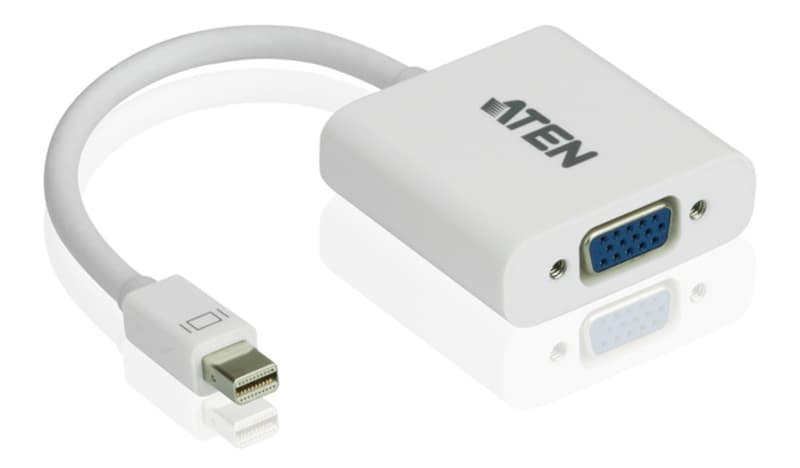 CABLU video ATEN, cablu or adaptor video, Mini-DisplayPort (T) la VGA (M), Full HD+ (1920x1200) la 60Hz, "VC920-AT"