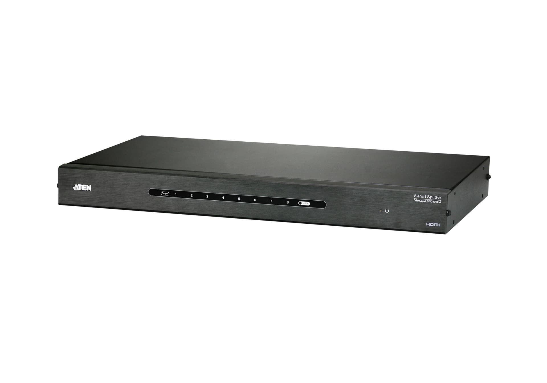 SPLITTER video ATEN, split HDMI la 8 monitoare, conector 1: HDMI (M); conector 2: HDMI (M) x 8, "VS0108HA-AT-G"