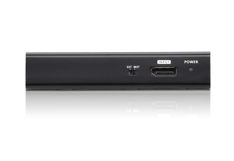 SPLITTER video ATEN, split 4 monitoare la 1 PC, conector 1: DisplayPort (M); conector 2: DisplayPort (M) x 4, "VS194-AT-G" — miniatură