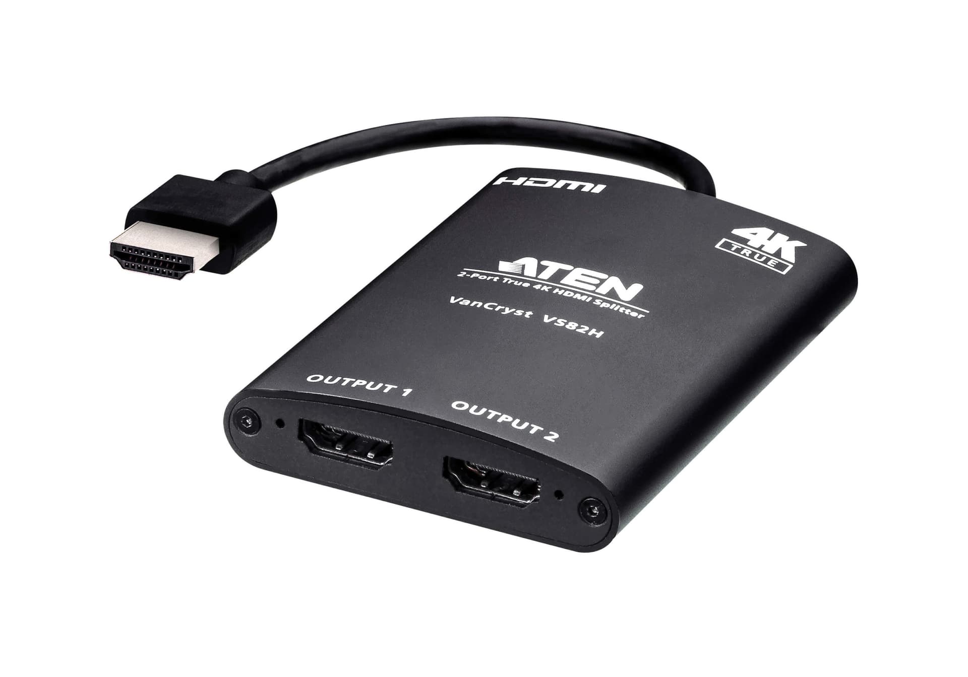 SPLITTER video ATEN, split HDMI la 2 monitoare, conector 1: HDMI (T); conector 2: HDMI (M) x 2, "VS82H-AT"
